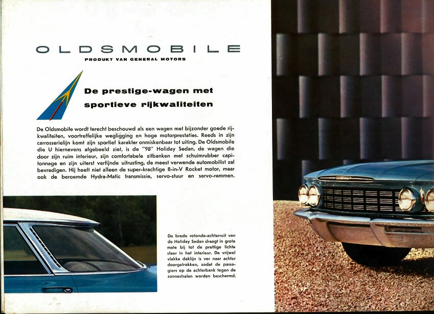 1960 Oldsmobile Dutch Motor Cars Brochure Page 16